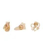 Gold Sneaker Ribbon Brooch Set