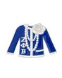 Blue White Sweater Sorority Pin