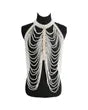 Cream Pearl Draped Body Chain