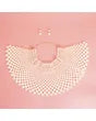 Necklace Cream Pearl Bib Choker