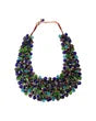 Bead and Copper Bib Necklace